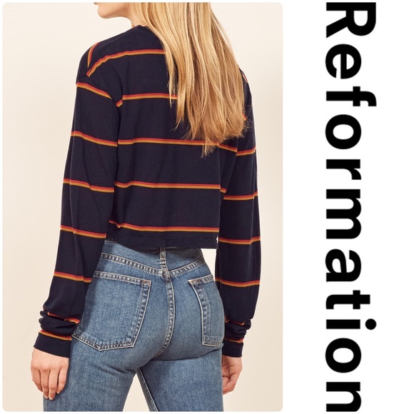 Reformation Chloe Stripe Top - Picture 4 of 4
